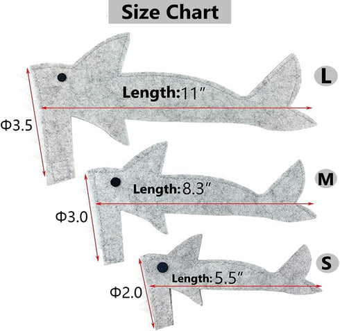 HAICHEN TEC Lizard Clothes for Bearded Dragon - Shark Costume Outfit Handmade Lizard Shark Apparel Skin Protection Photo for Lizard Bearded Dragon Crested Gecko Chameleon Reptile (M,Shark Costume)