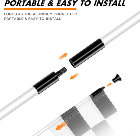 KINGTOP Golf Flagstick - Portable Design Practice Putting Green Flag Stick for Yard, Club, 3FT or 6FT Heights Available