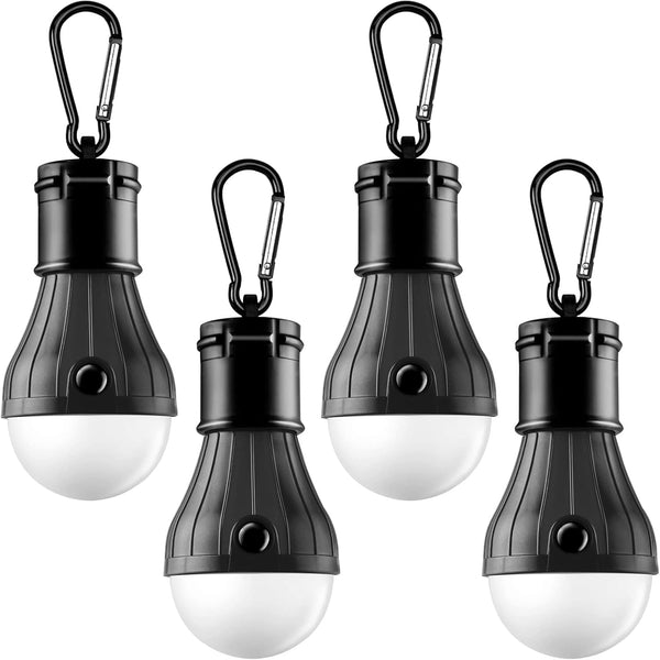 FLY2SKY Tent Lamp Portable LED Lights, 4 Packs Hook Hurricane Emergency Lights for Camping, Hiking, Backpacking