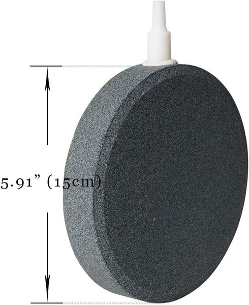 Quickun 4 Inch 6 Inch Updated Crazy Air Disc Stone Cylinder Bubbler for Aquarium Fish Tank