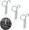 Dong Huang 4pcs 75mm Metal Finger Spring Latch Hook | One-Handed Cage Door Spring Hooks for Pet Cages