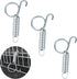 Dong Huang 4pcs 75mm Metal Finger Spring Latch Hook | One-Handed Cage Door Spring Hooks for Pet Cages