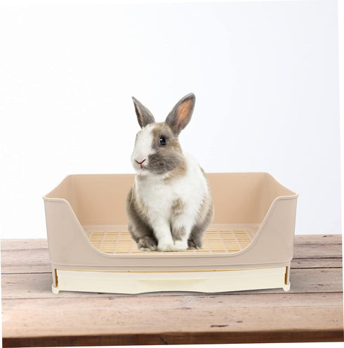 Ipetboom Large Rabbit Litter Box - Easy to Use Bunny Potty