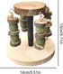 Genrico Gerbil Toys | Multifunctional Natural Wood Teether Treats - Gnawing Toys - for Gnawing and Chewing Small Pets