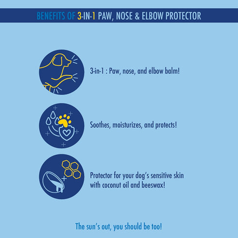 Elbow 3-in-1 1.37 oz. Banana Boat Nose, Paw & Sun Balm Sun Protector for Dogs