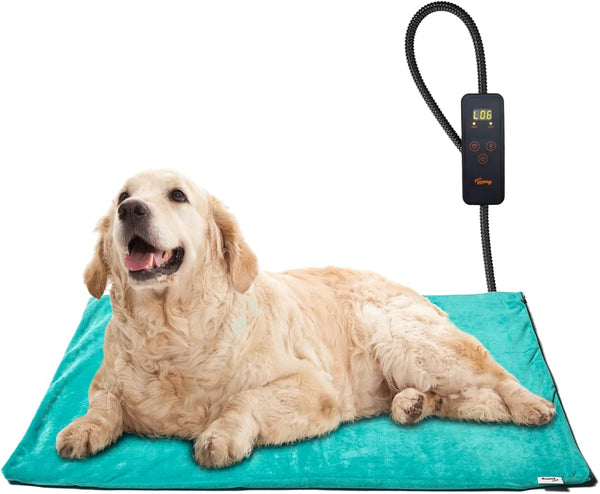 Toozey Pet Heating Pad, 6 Adjustable Temperatures, Indoor Electric Heating Pads for Dogs & Cats