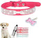 Puppy Collar with Rhinestone Name Plate, Pretty Bow Crystal Glitter Bling Collar for XXS XS Small Medium Pet Girls
