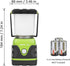 LE 1000LM Battery Powered LED Camping Lantern, Waterproof Tent Light with 4 Light Modes, Portable for Camping