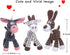 Squeaky Dog Toys for Puppy - 3 Pack Stuffed Animal Plush Toys with Squeakers for Small Medium Large Dogs