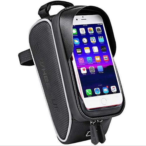Universal Bike Phone Holder, Black, Handlebar Mounting, Compatible with iPhone 15, 14, 13, 12, 11, 10, Samsung Galaxy S8 Plus, Note 4, 5, Huawei, Xiaomi, OnePlus