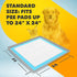 24 24 TidyFriend Dog Pee Pad Holder Tray - Fits Up to x Pee Pad Holder for Dogs - Stable Grip, Raised Edges, Quick-Wipe
