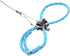 Adjustable Nylon Harness Vest and Leash Set for Pet Dwarf Hamster, Gerbil, Rat, Mouse, Ferret, Chinchilla (Blue)