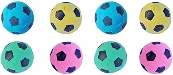 Foam Soccer Balls Cat Toys, Pack of 8