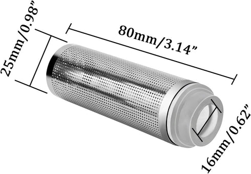 Aquarium Fish/Shrimp Mesh Net Filter Guard, Stainless Steel Pre-filter Cover for Fish Tank Intake
