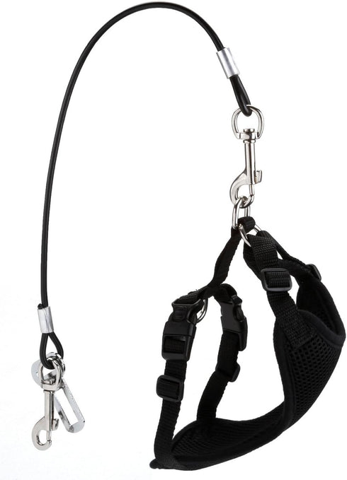 Mogoko Chew Proof Dog Car Seatbelt - Safety Restraint Pet No-Chew Tether Cable - L Size, 40 inch