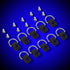 Keenso 10pcs Black Kayak D Ring with M6 Screws for Bungee Kit Accessory Boating