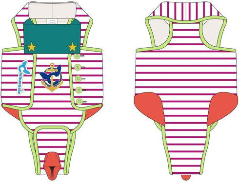 Full-Body Dog Diaper Onesie for Small Breeds