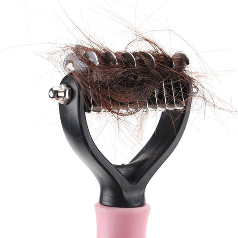 Fdit Pet Comb - 2 Sided Professional Knot Comb Brush for Dog Cleaning, Hair Removal, Grooming Tool