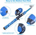 LEOFISHING Kids Fishing Pole Set, Portable Telescopic Rod, Spincast Reel, Fishing Net, Bucket for Youth