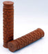 Fito Rubber Handlebar Grips, Brown, Length: 130mm, 22.2mm (7/8") Diameter for Beach Cruiser, Fixie, Road, BMX, and