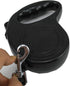 yueton 16 ft Retractable Leash for Pet Dog Cat Puppy, Traction Rope Walking Lead (Black)