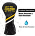 Golf Headcovers, Premium Leather Driver Fairway Wood Hybrid with Number Tags, May The Course Be with You Style