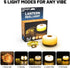 3-in-1 5 1-Hour 26ft Brightz Lantern Reel Light Rechargeable Camping Lantern & Retractable String Lights, Weather