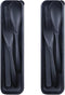Portable Wheat Straw Cutlery Set, 2 Sets Reusable Utensils with Case, BPA-Free Knife Spoon Fork, Travel Utensils (Black)