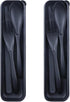Portable Wheat Straw Cutlery Set, 2 Sets Reusable Utensils with Case, BPA-Free Knife Spoon Fork, Travel Utensils (Black)