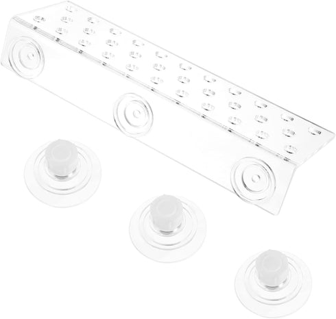 POPETPOP Coral Holder - Acrylic Aquarium Fish Tank Glass 32 Hole Cover Clip Support Holder