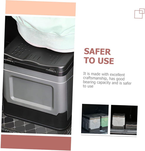 TOPPERFUN Portable Folding Toilet Compact Emergency Potty for Car Camping and Travel Lightweight for Outdoor Use