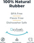 Oxyfresh Dog Dental Toy - Durable Rubber Chew Toy for Aggressive Chewers - Cleans Teeth & Freshens Breath (Large)