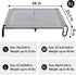 pettycare Elevated Outdoor Dog Bed, Waterproof Raised Bed for Large Dogs, Easy to Assemble, Grey