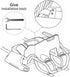 HENGLIANG PRO/PRO2 Attachment Magic Strap KIT Compatible with Segway Ninebot S MAX Self-Balancing Scooters GoKart Drift
