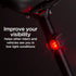 Schwinn LED Quick Wrap Bike Lights Set - Battery Powered Front Headlight and Rear Tail Lights