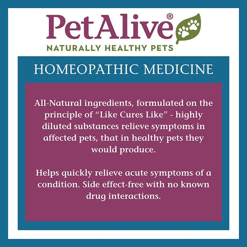 PetAlive Sinu-Rite - 180 Tablets Natural Homeopathic Formula for Allergy-Related Congestion in Dogs and Cats