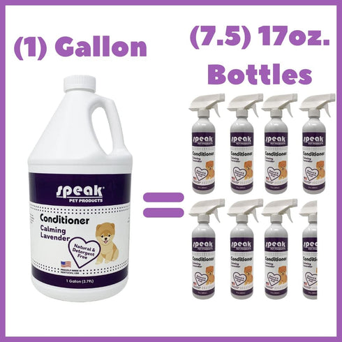 Dog Natural Leave-in Conditioning Spray Refill, Calming Lavender, 1 Gallon