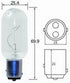 003488301 12V 25/30W Bulb, HELLA Replacement Navigation Light Multi