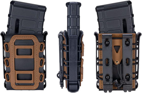 IDOGEAR Mag Pouch 5.56mm Rifle Magazine Pouches, 7.62mm Molle Softshell Universal Mag Carrier