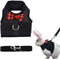 ASOCEA Adjustable Bunny Harness and Leash - Breathable Mesh Vest for Small Animals - Black M