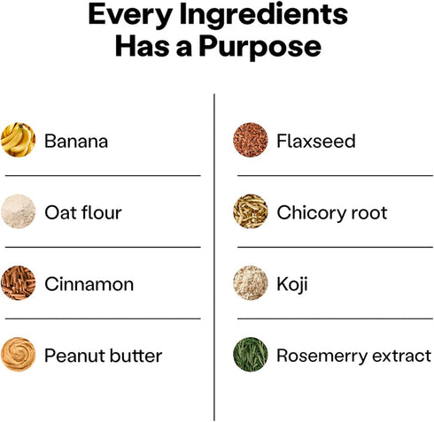 Wild Earth Superfood Dog Treats - Plant Based with Omega Acids, Prebiotics & Koji Protein, Banana & Cinnamon Flavor