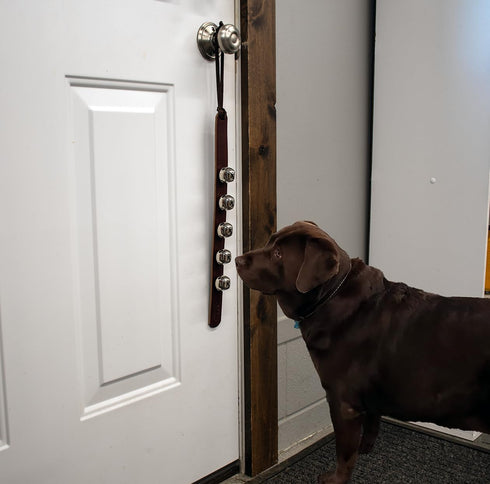 Hanging Door Bells Handmade Sleigh Bells & Dog Training Bells for Potty Training, Holiday Dcor, and Multi-Purpose Door