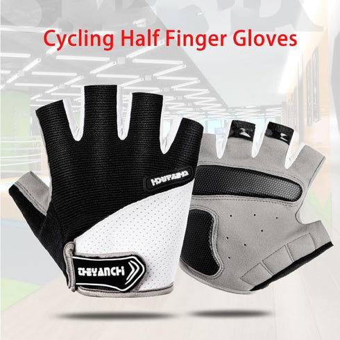 Sports Gloves Men Fitness Women Equipment Training Gloves Anti-Slip Single Lever Cycling Half Finger Gloves Anti-Slip Abrasion Shock Absorption by ANJMEICH