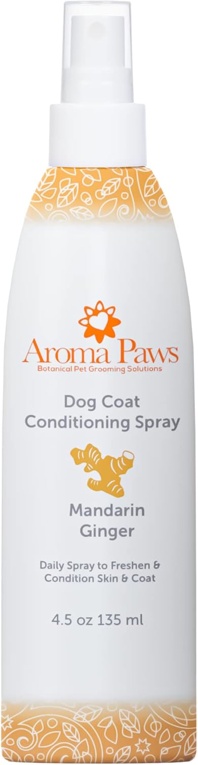 Scented Dog Coat Spray, Cleansing, Conditioning, Moisturizing, Toxin Free Ingredients, Aromatic Grooming Puppy Spray,