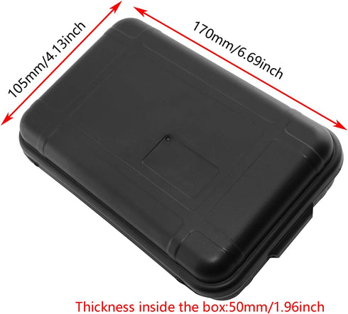 Outdoor Waterproof Airtight Shockproof Plastic Survival Container Carry Box with 2 U-Shape Buckle Storage Case
