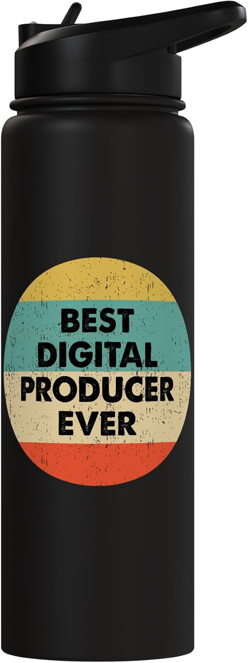 Funny Digital Producer Shirts & Gifts Digital Producer Shirt | Best Digital Producer Ever Stainless Steel Insulated