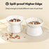 Elevated Slow Feeder Cat Bowl, Ceramic, Spill-Proof & Anti-Tipping, Easy to Clean, Raised for Dry & Wet Food