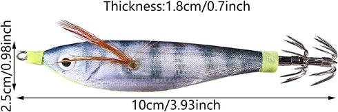 TIANQUXNGI Round Belly Fishing Baits for Freshwater and Saltwater Fishing Enthusiasts Multicolor Shrimp Cuttlefish Jigs