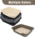Blaucasa 1 Pack 24" 20" Extra Large Dog Litter Box Pan Tray (ABS Material), Low Entry Jumbo Senior Litter Boxes