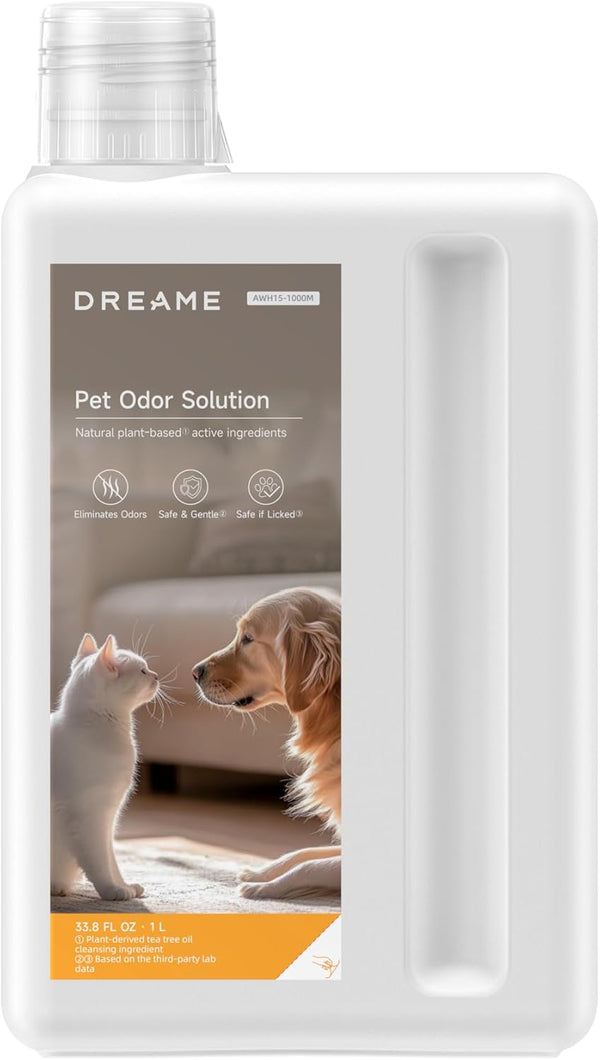 DREAME Robot Vacuum Cleaning Soluition, Pet Odor Solution, Safe and Gentle Natural